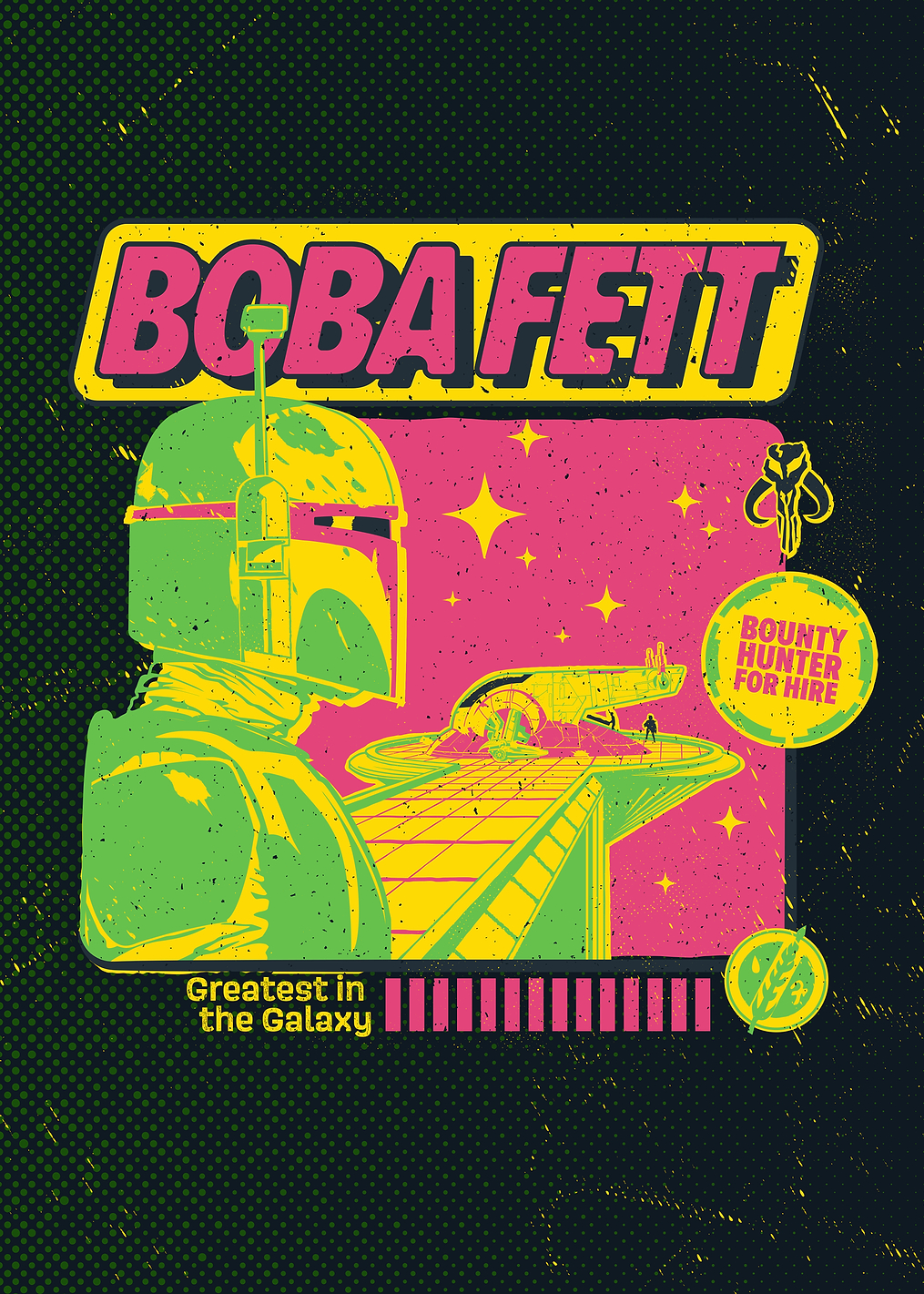 Retro Pop Boba Fett: постер из коллекции Star Wars
