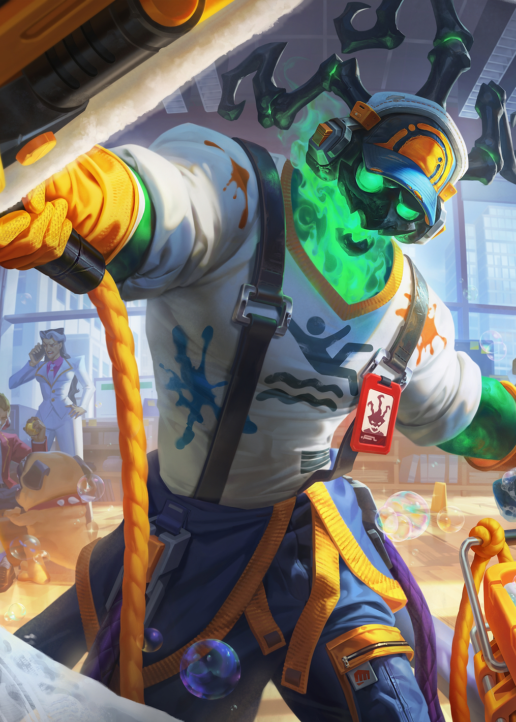 Thresh's Office Cleanup Chaos: постер из коллекции League of Legends