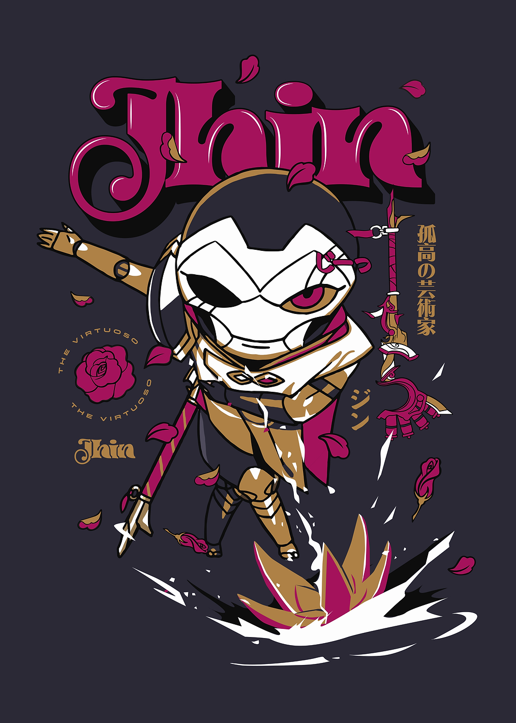 Chibi Jhin: постер из коллекции League of Legends