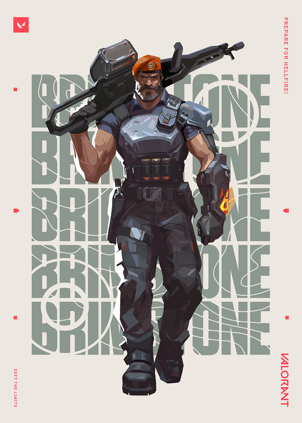 VALORANT Agent Brimstone: постер из коллекции VALORANT