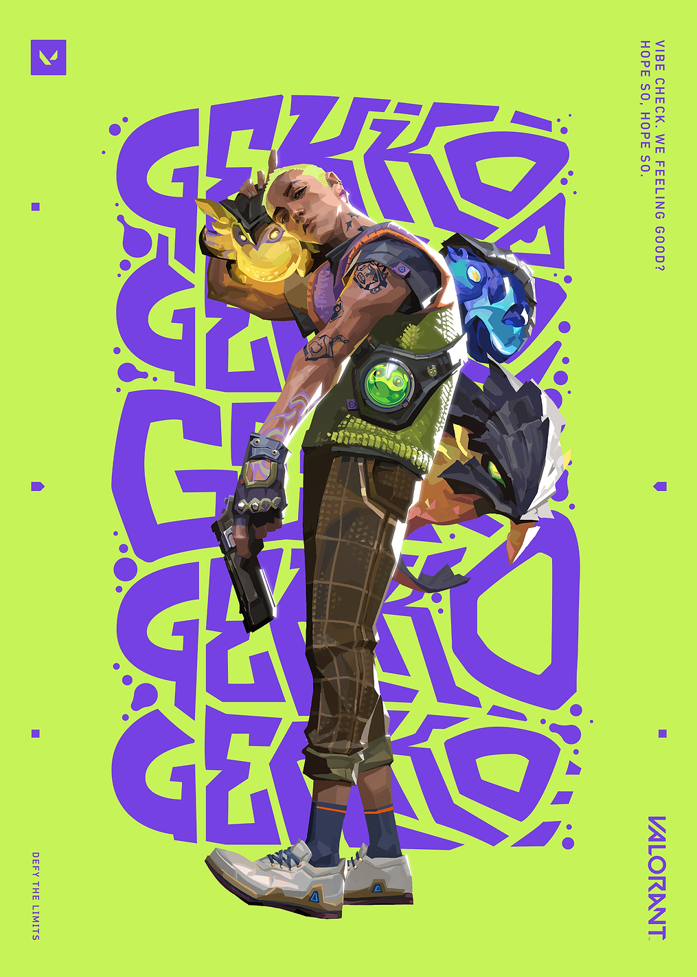 VALORANT Agent Gekko Lime Green: постер из коллекции VALORANT