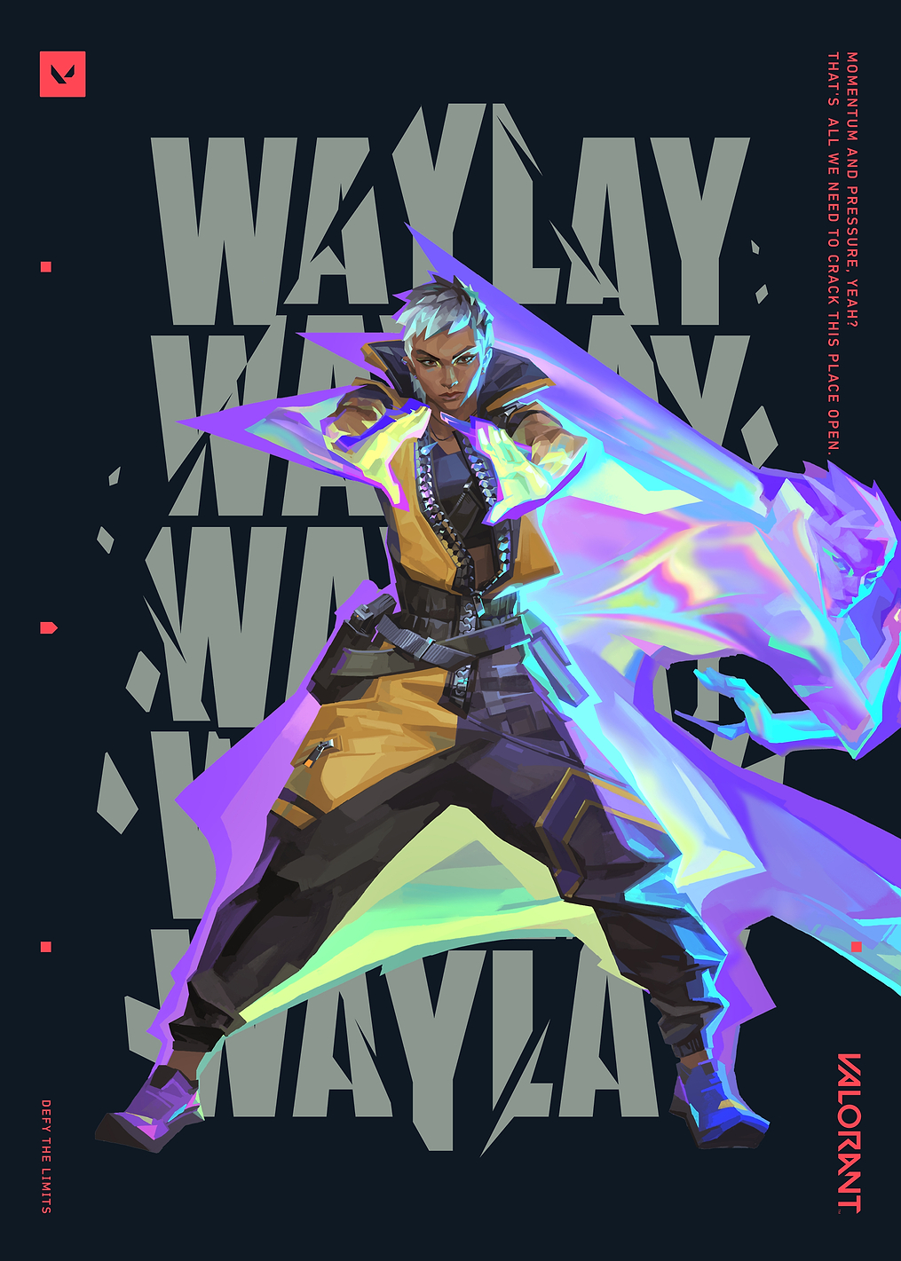 VALORANT Agent Waylay Black: постер из коллекции VALORANT