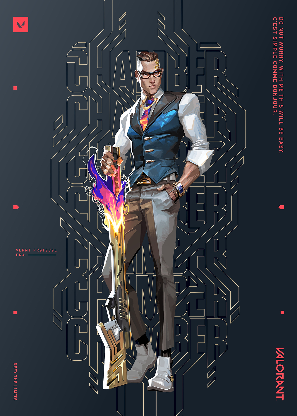 VALORANT Agent Chamber Black: постер из коллекции VALORANT