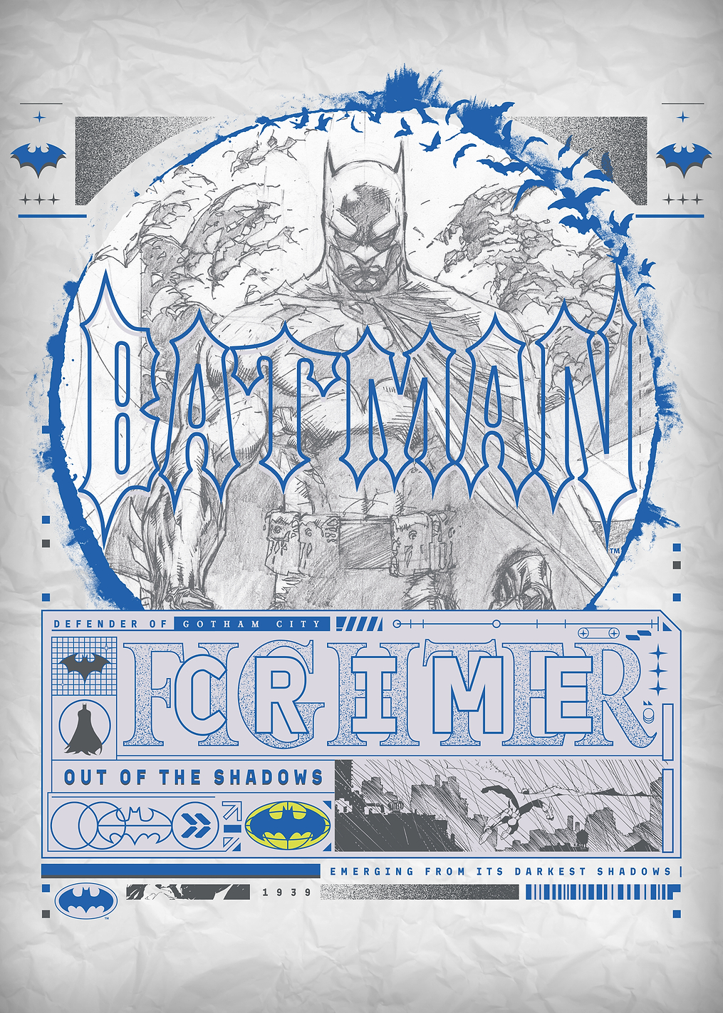 Batman: Gotham's Dark Knight Design: постер из коллекции DC Comics