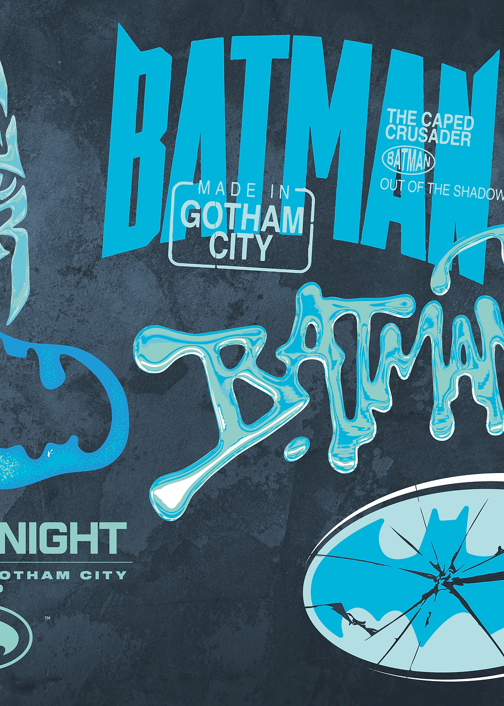Evolution of Batman Logos: постер из коллекции DC Comics