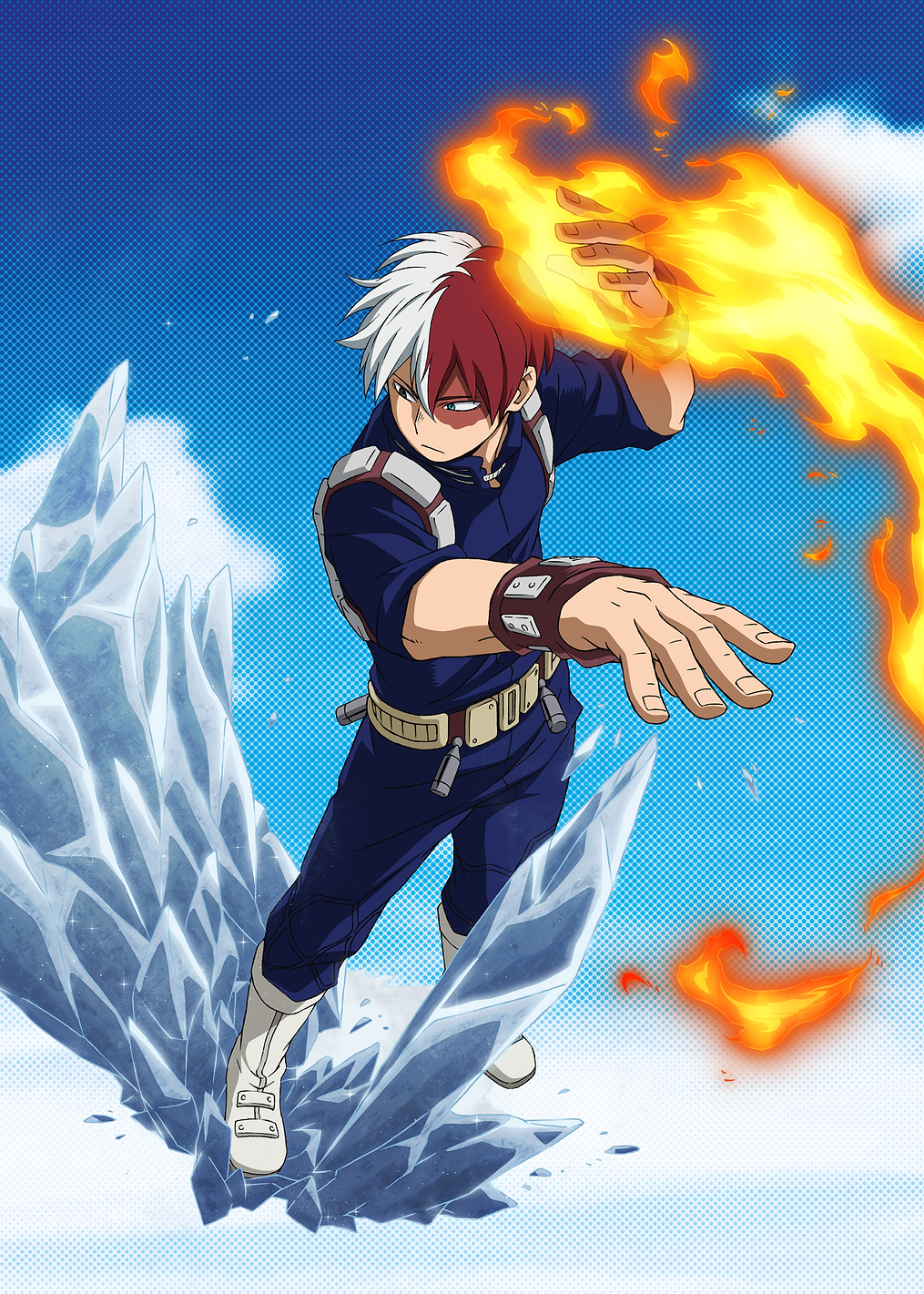 MHA Season 4: Todoroki: постер из коллекции My Hero Academia