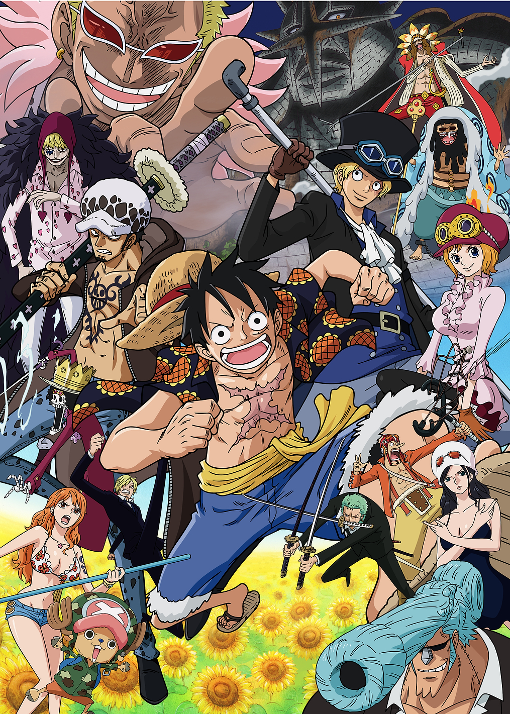 One Piece: Grand Line Character Collage: постер из коллекции One Piece