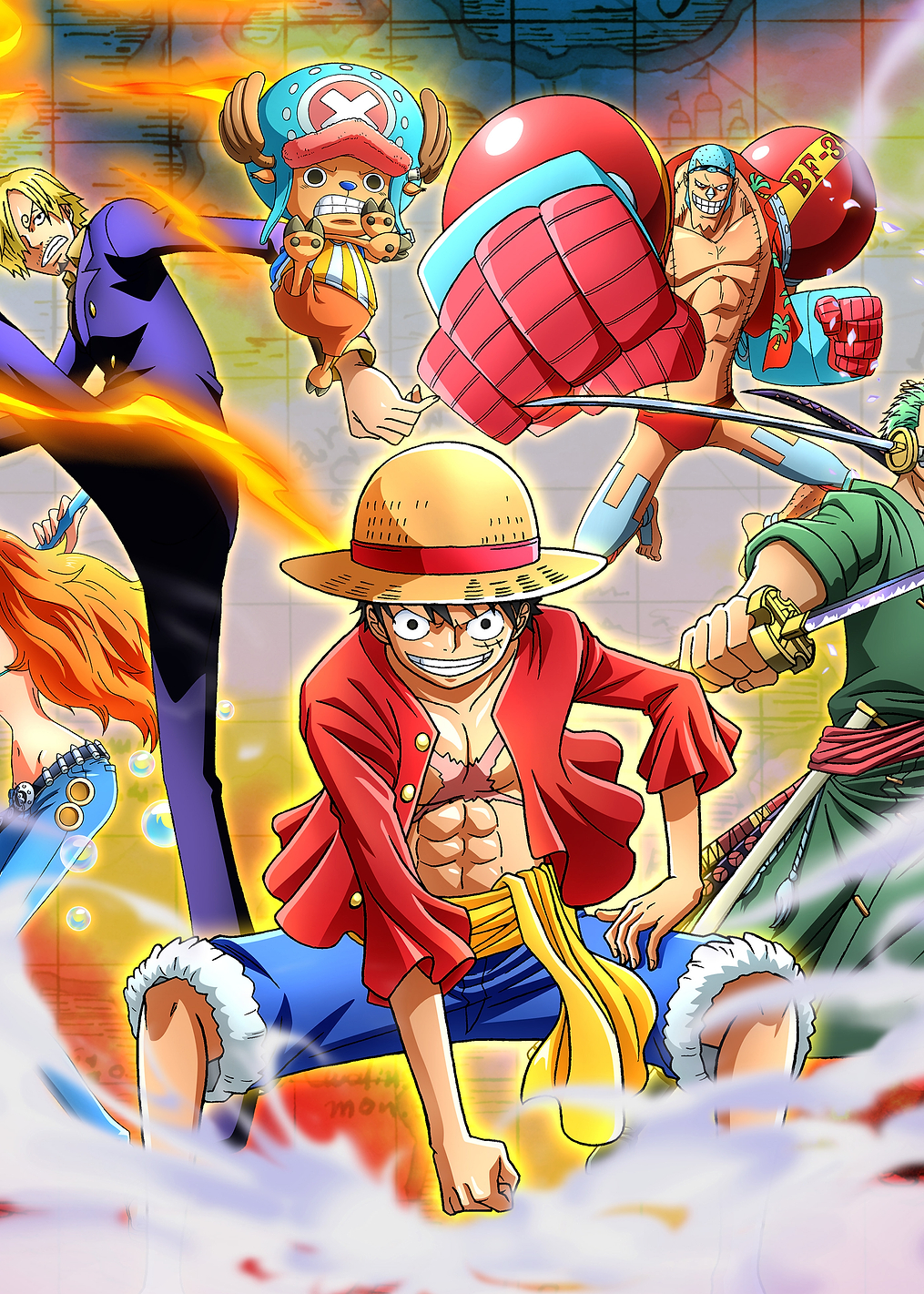One Piece Crew: Fish-man Island Action Pose: постер из коллекции One Piece