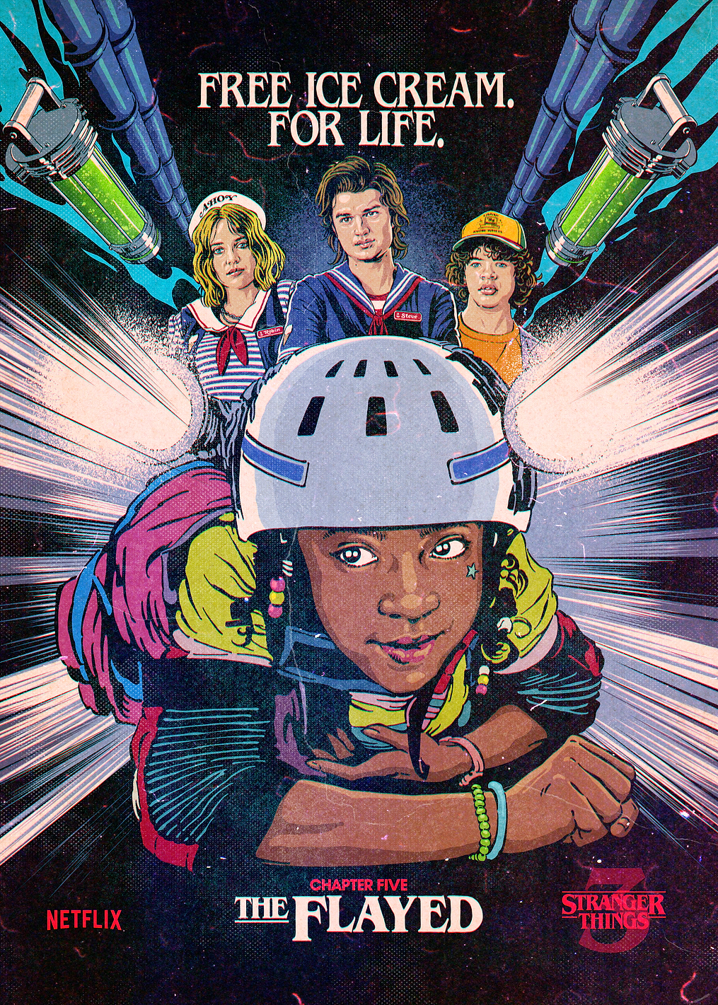 Stranger Things: The Flayed Chapter Art s3: постер из коллекции Stranger Things Series