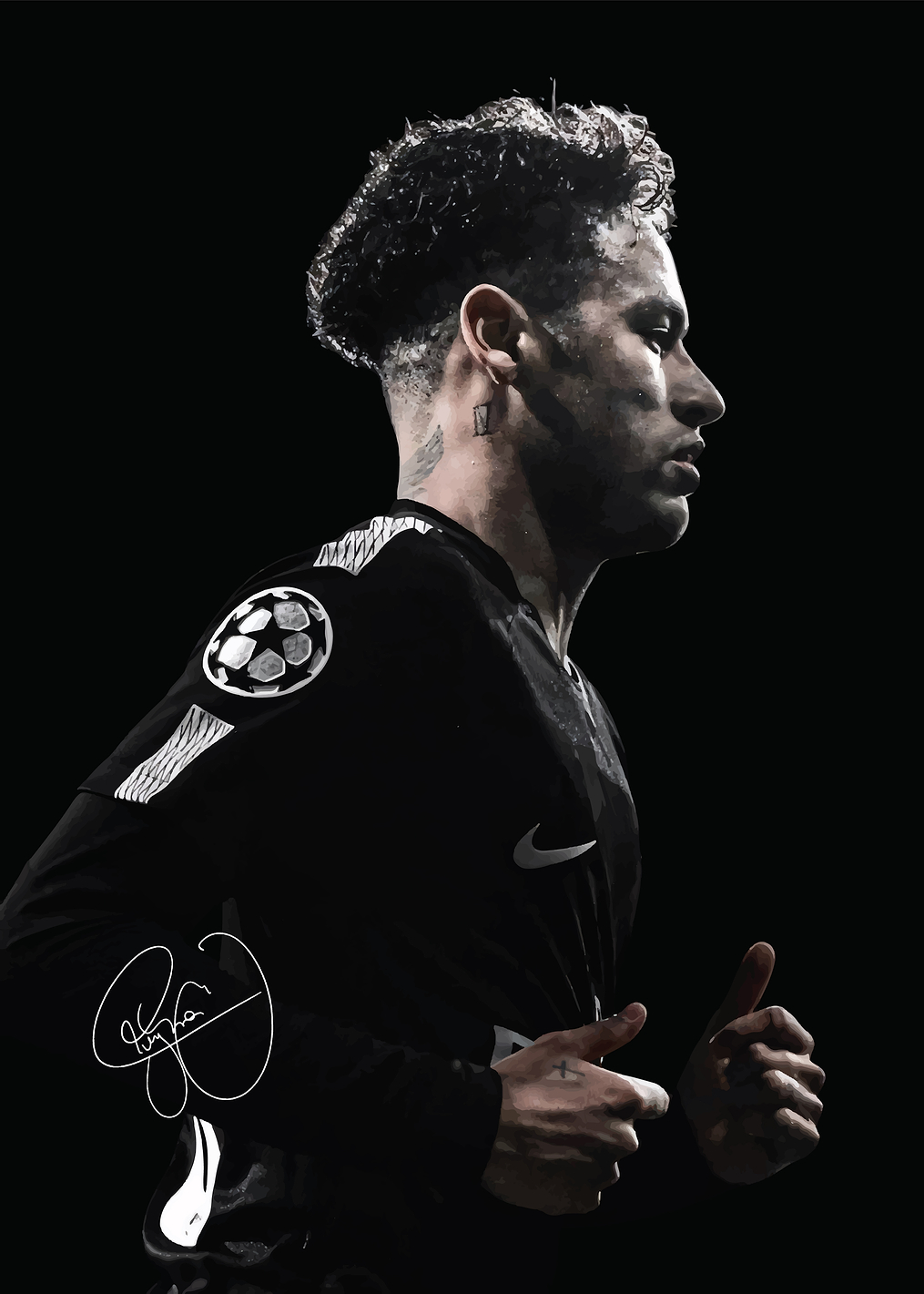 Neymar Jr. Portrait: постер из коллекции Неймар