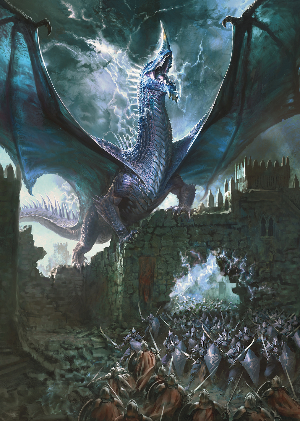 Blue Dragon's Stormy Siege: постер из коллекции Dungeons And Dragons