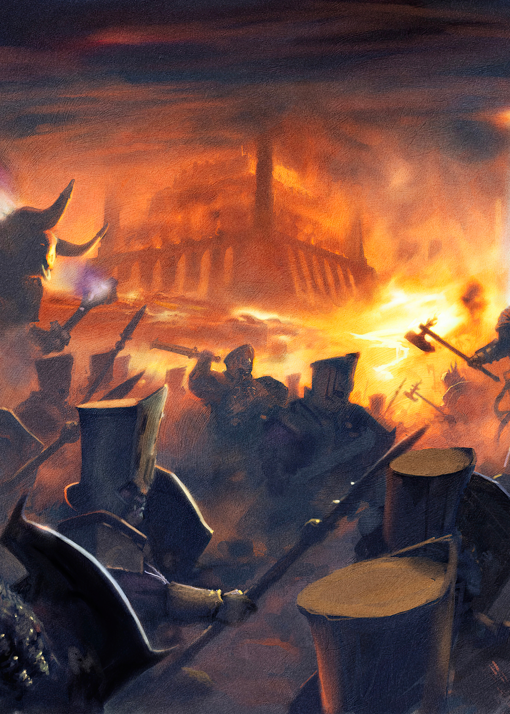 Infernal Cohort Fighting Liberators: постер из коллекции Warhammer