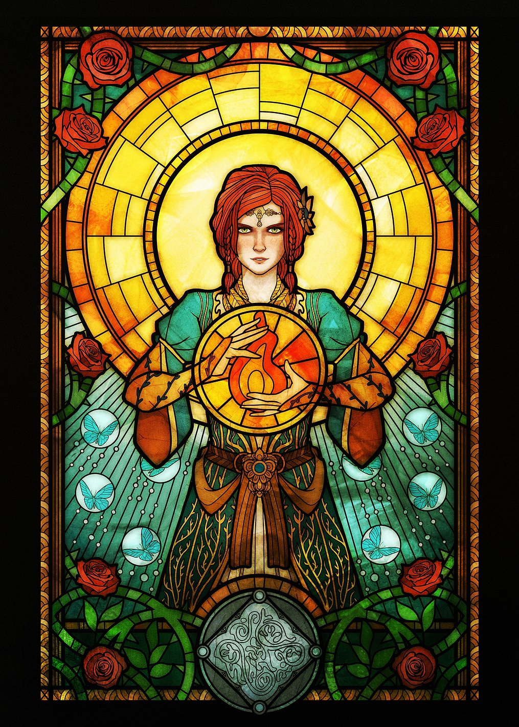 Triss Stained Glass: постер из коллекции The Witcher