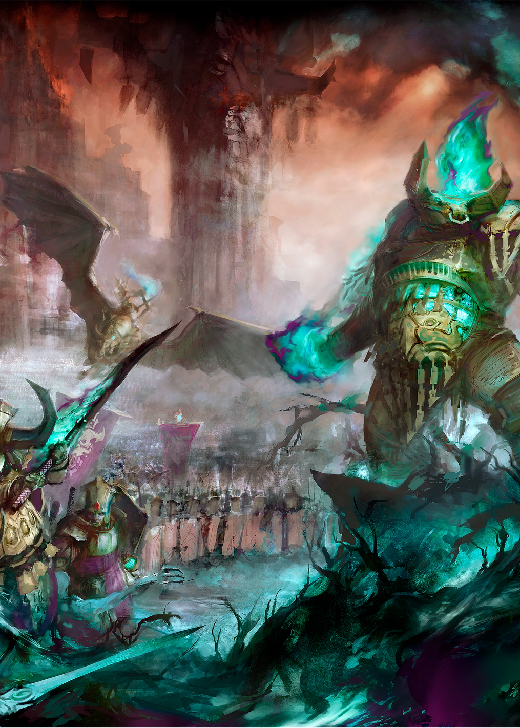 Helsmiths of Hashut Dominating Sylvaneth: постер из коллекции Warhammer