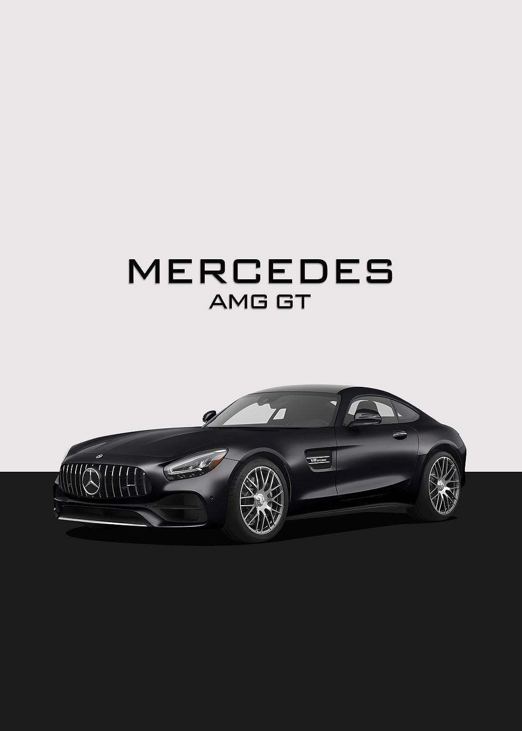 Mercedes AMG GT Car: постер из коллекции Mercedes-AMG GT