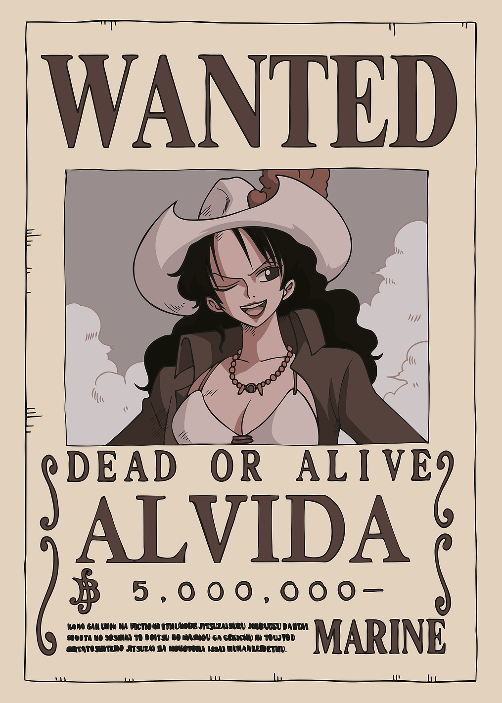 Alvida Wanted: постер из коллекции One Piece