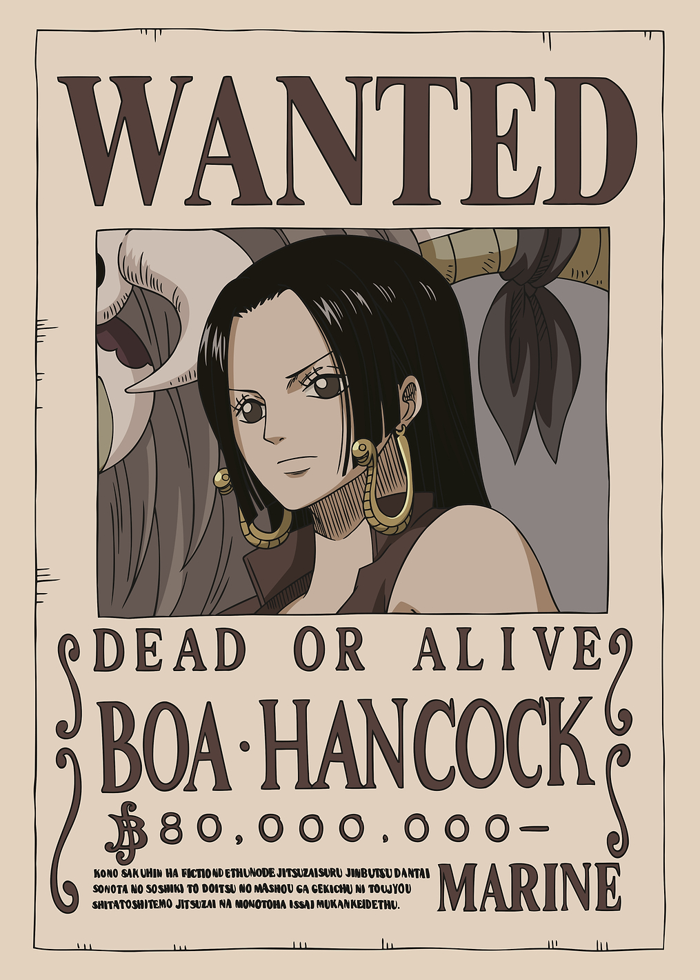 Boa Hancock Wanted: постер из коллекции One Piece