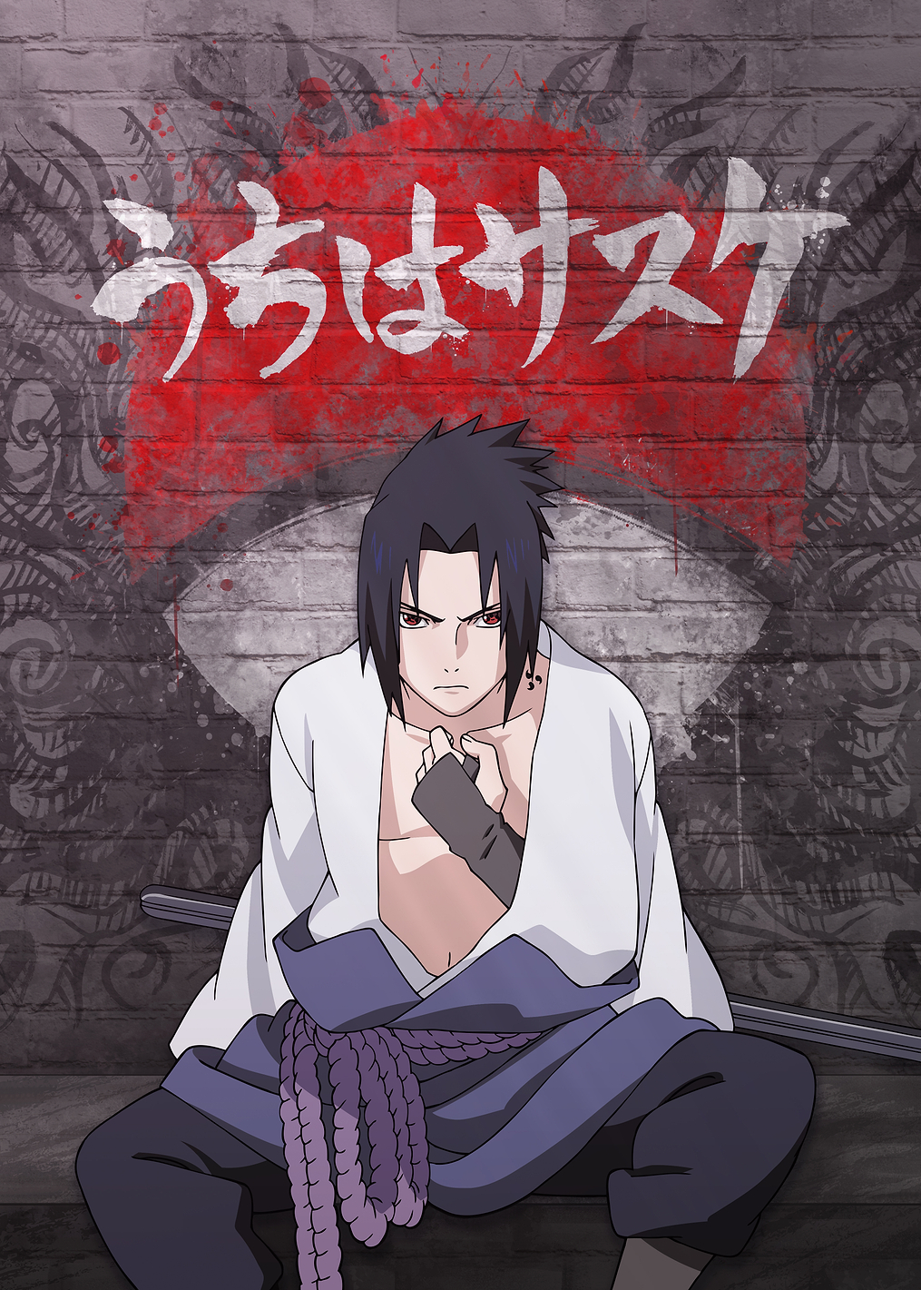 Sasuke Uchiha – Graffiti Sharingan: постер из коллекции NARUTO