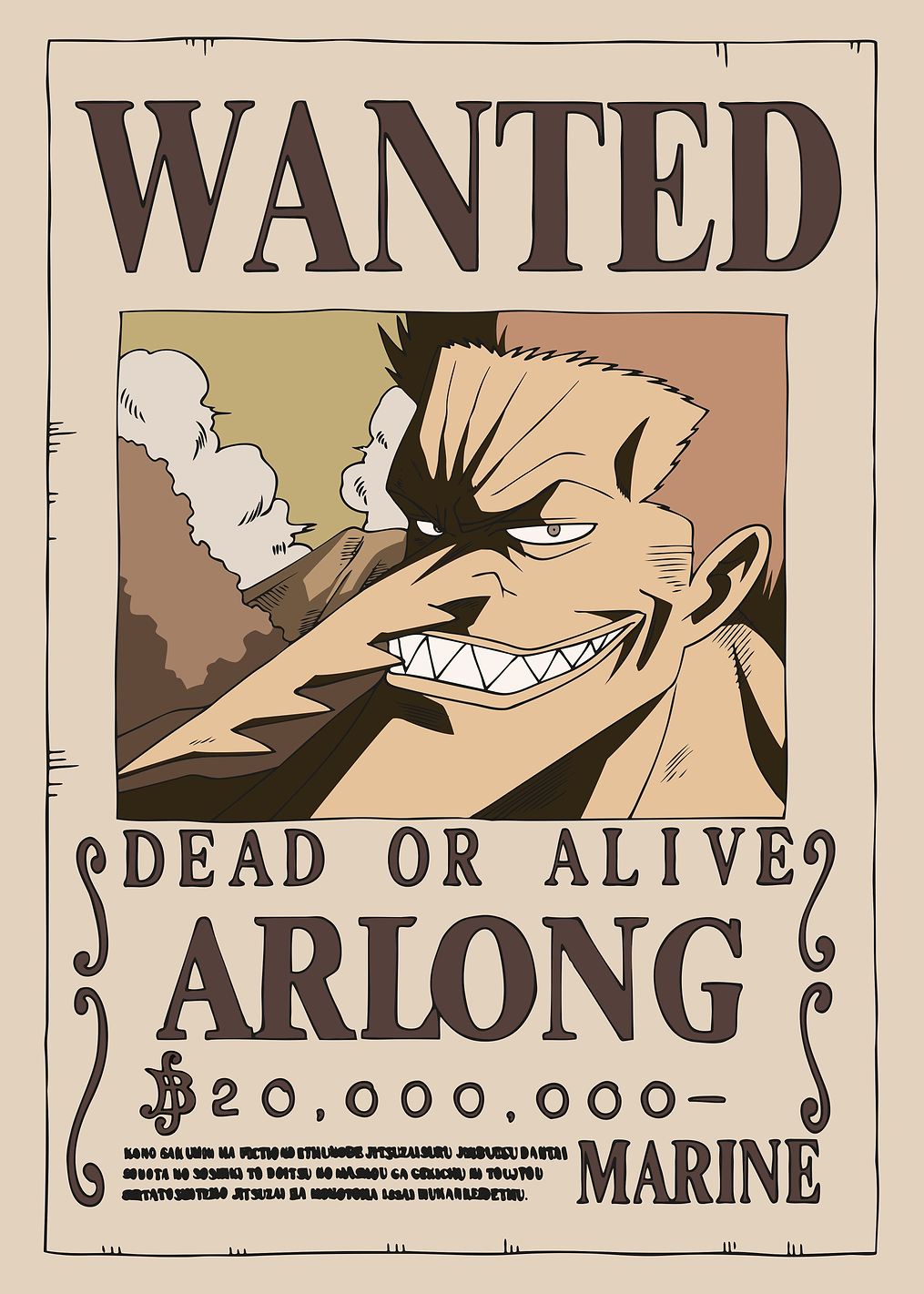 Arlong Wanted: постер из коллекции One Piece