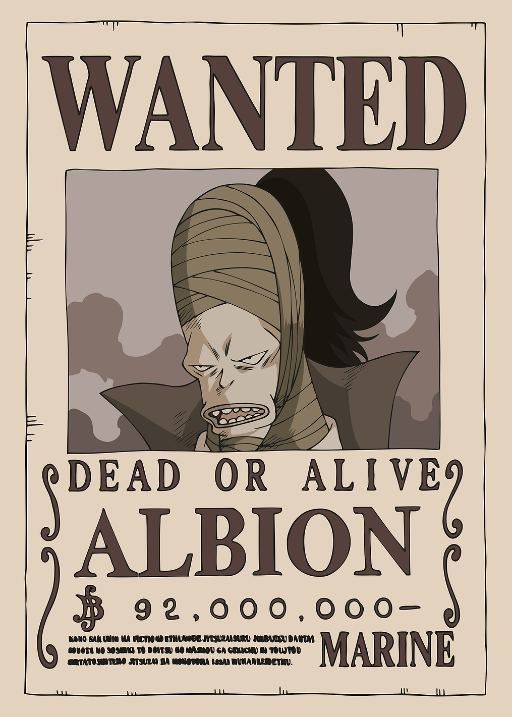 Albion Wanted: постер из коллекции One Piece