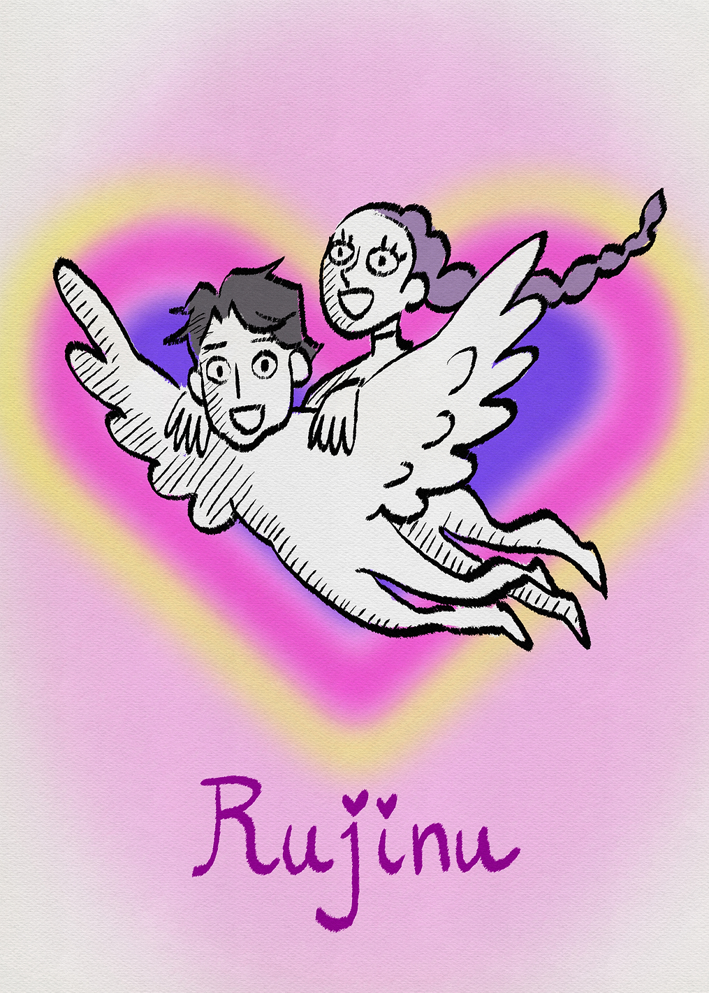 Rujinu: Whimsical Flight of a Heartfelt Duo: постер из коллекции KPop Demon Hunters