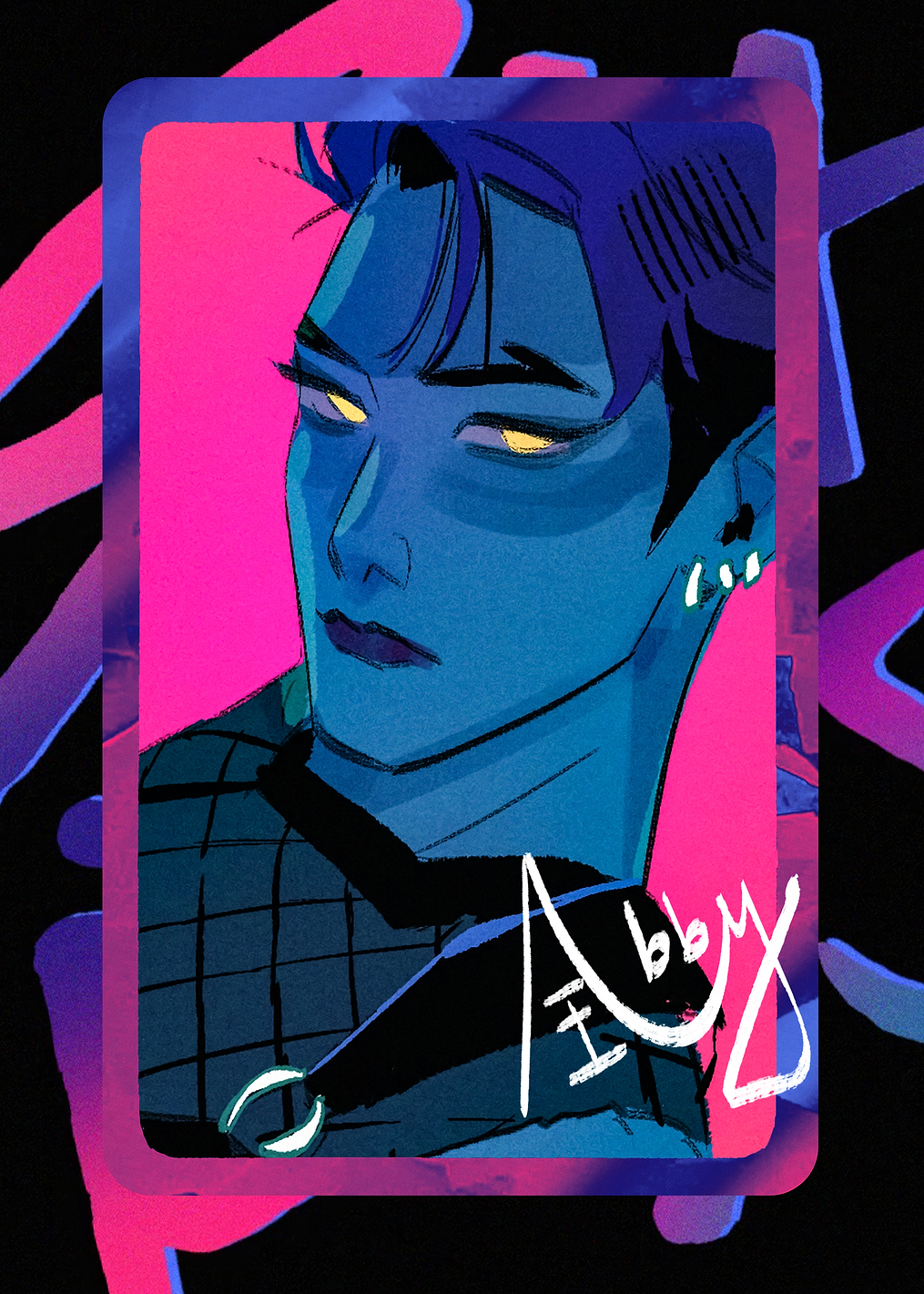 Demonic Abby's Portrait: постер из коллекции KPop Demon Hunters