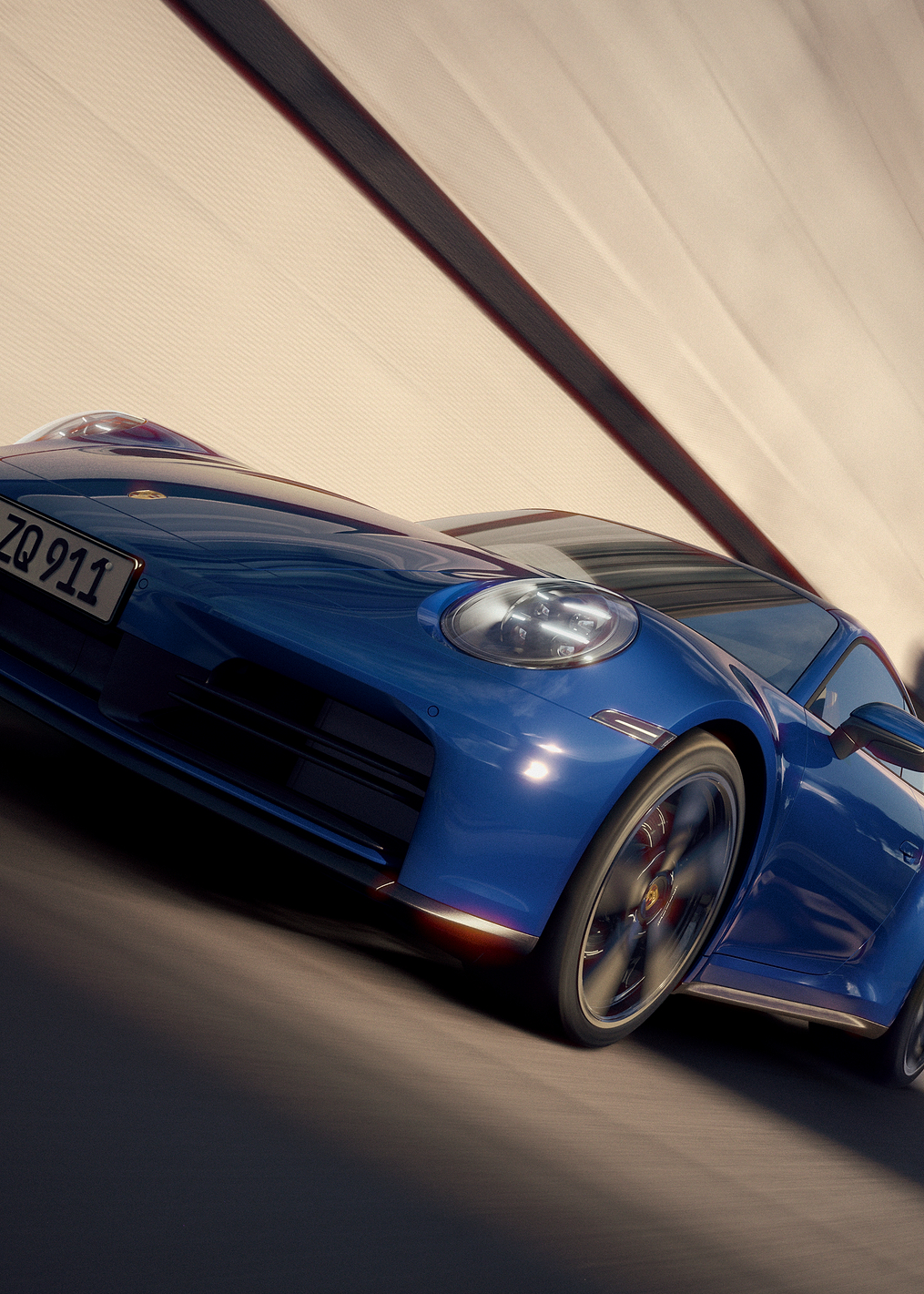Porsche 911: Dynamic Blue Velocity: постер из коллекции Porsche