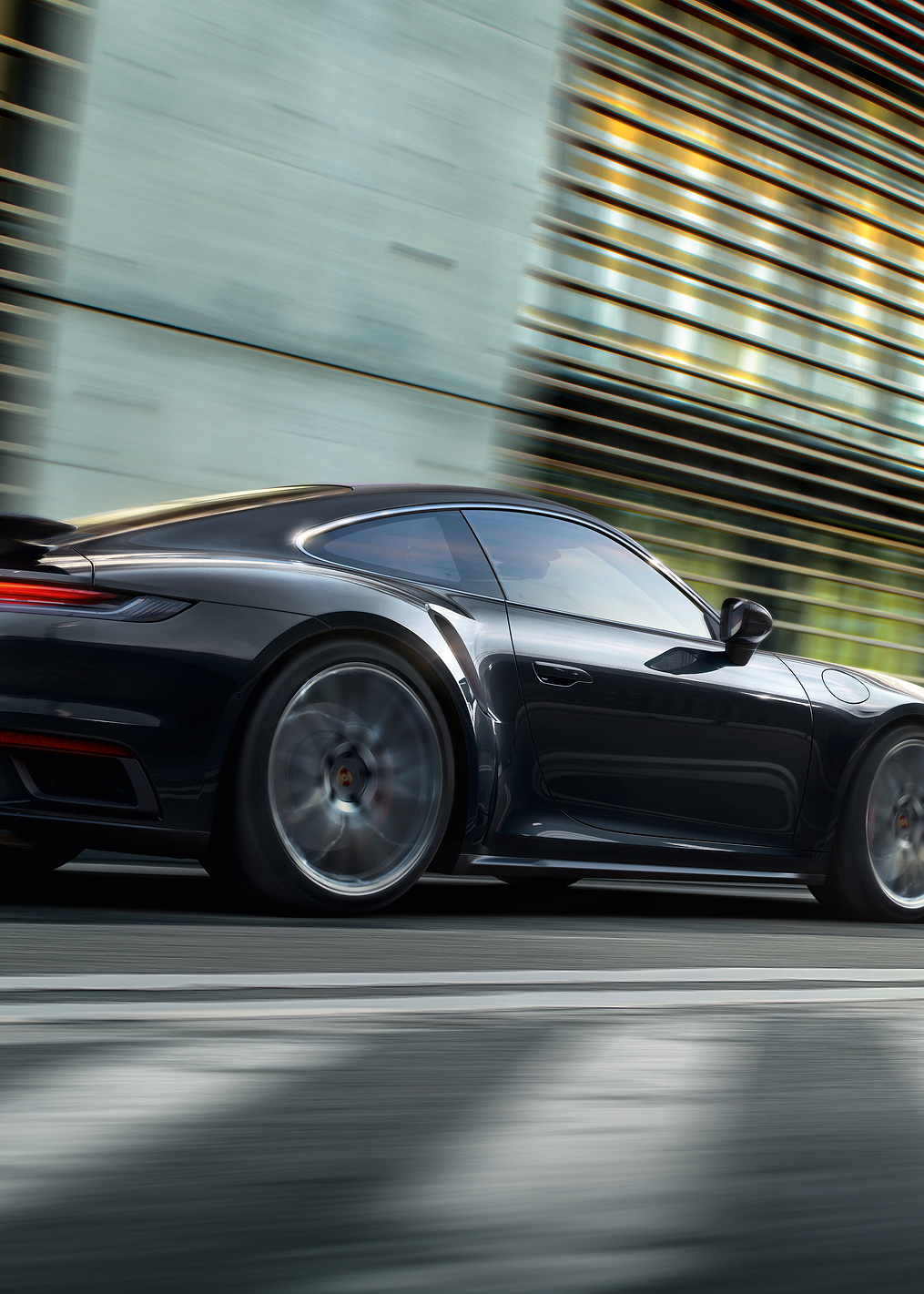 Black Porsche 911 Turbo S: постер из коллекции Porsche