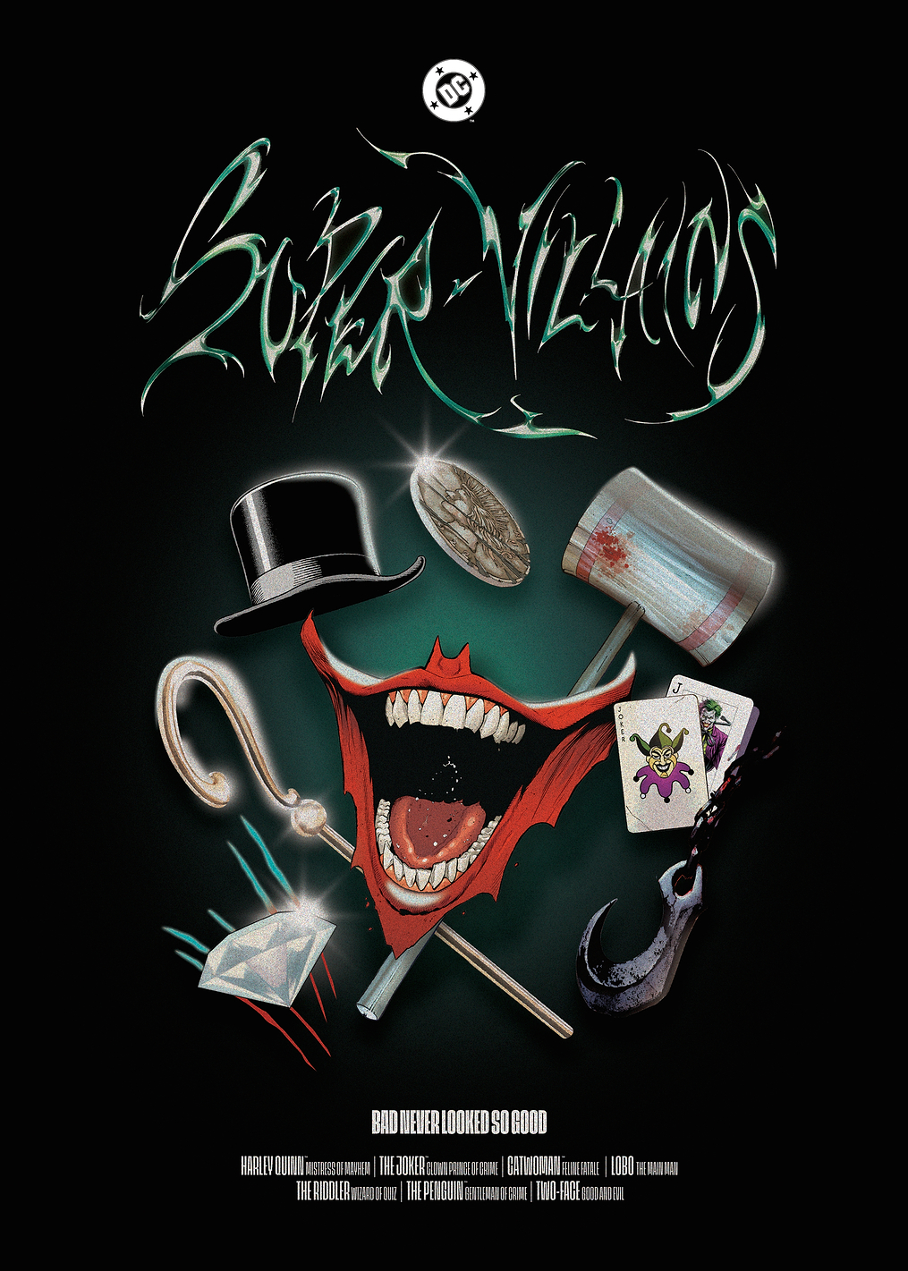 Iconic DC Villains: Emblems of Chaos: постер из коллекции DC Comics