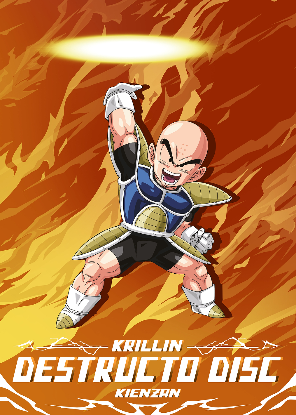 Krillin's Destructo Disc Unleashed: постер из коллекции Dragon Ball Z