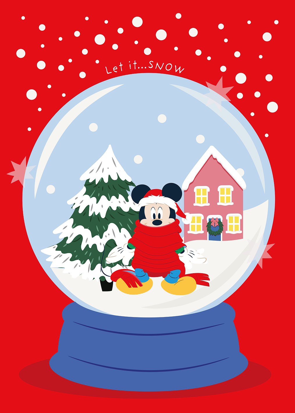 Mickey Mouse in Snow Globe: постер из коллекции Disney