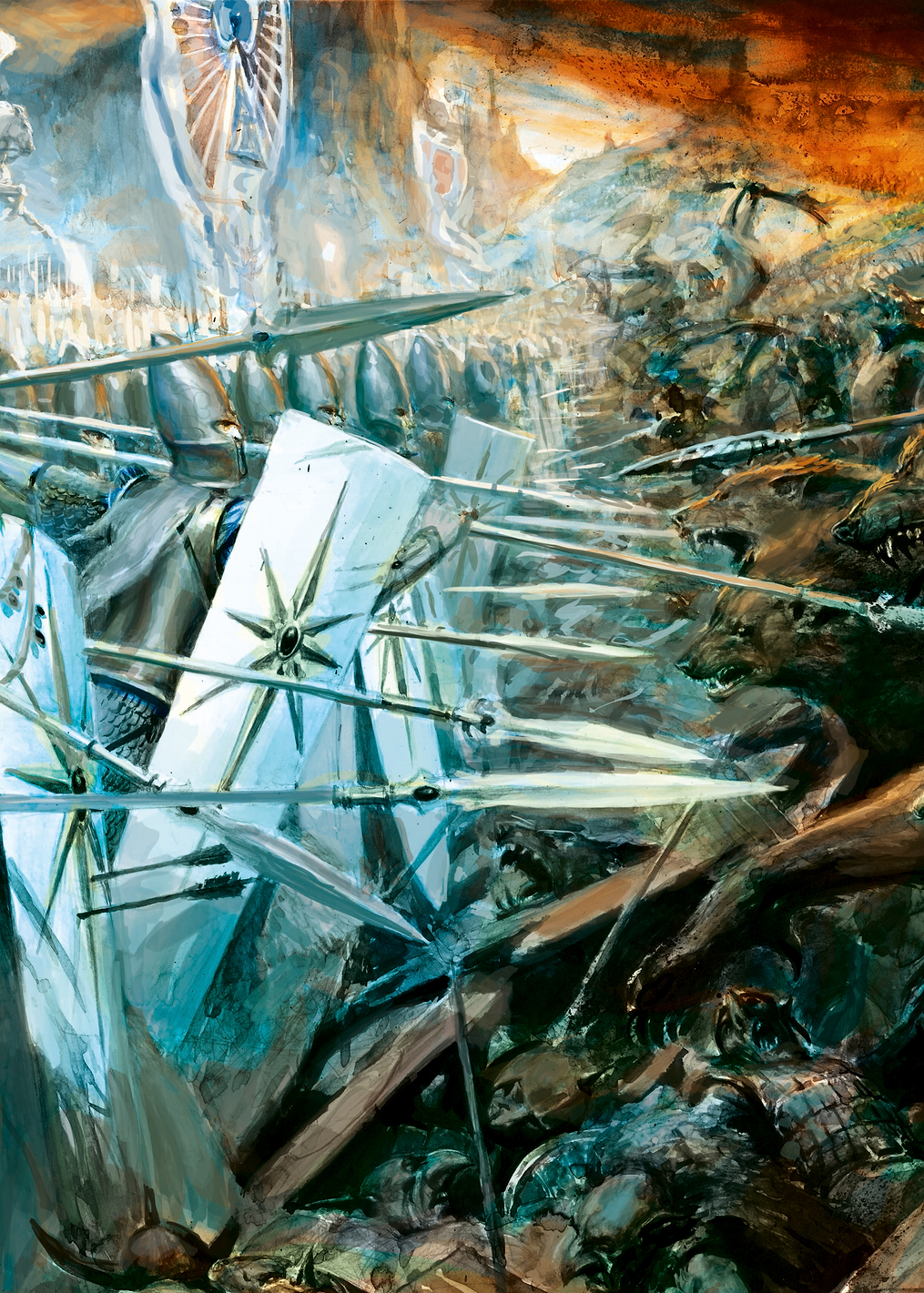 High Elf Shield Wall: постер из коллекции Warhammer