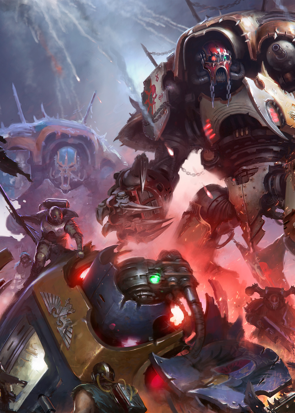 Chaos Knights in Battle of Ordex-Thaag: постер из коллекции Warhammer