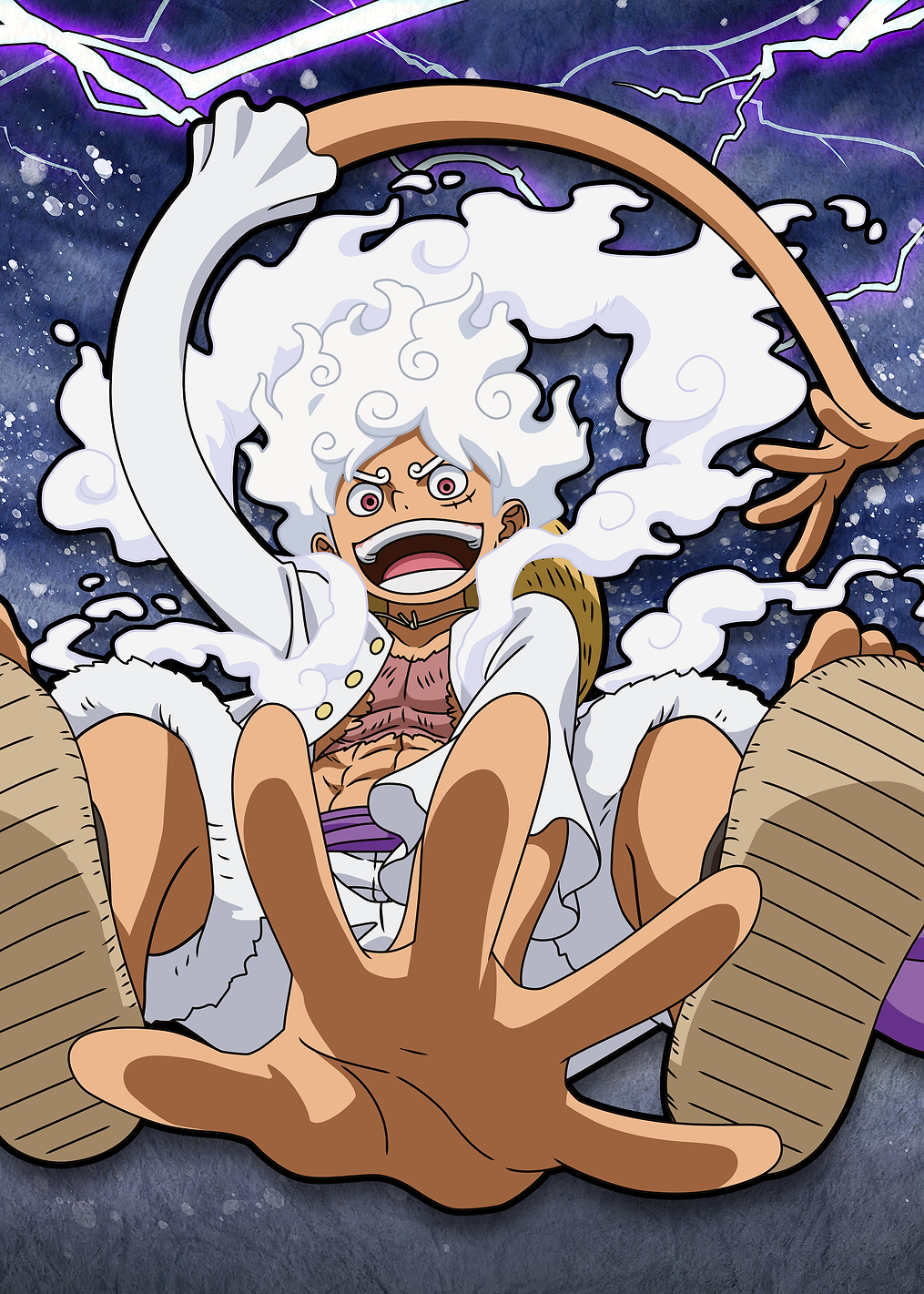 Luffy: Awakened Gear 5: постер из коллекции One Piece