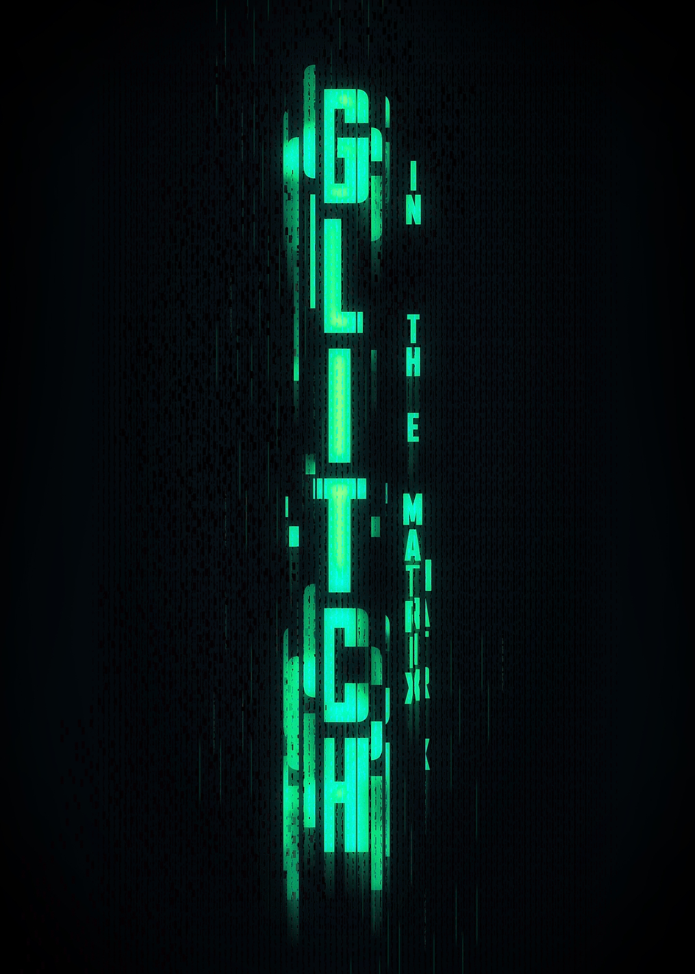Neon Glitch: System Error: постер из коллекции The Matrix