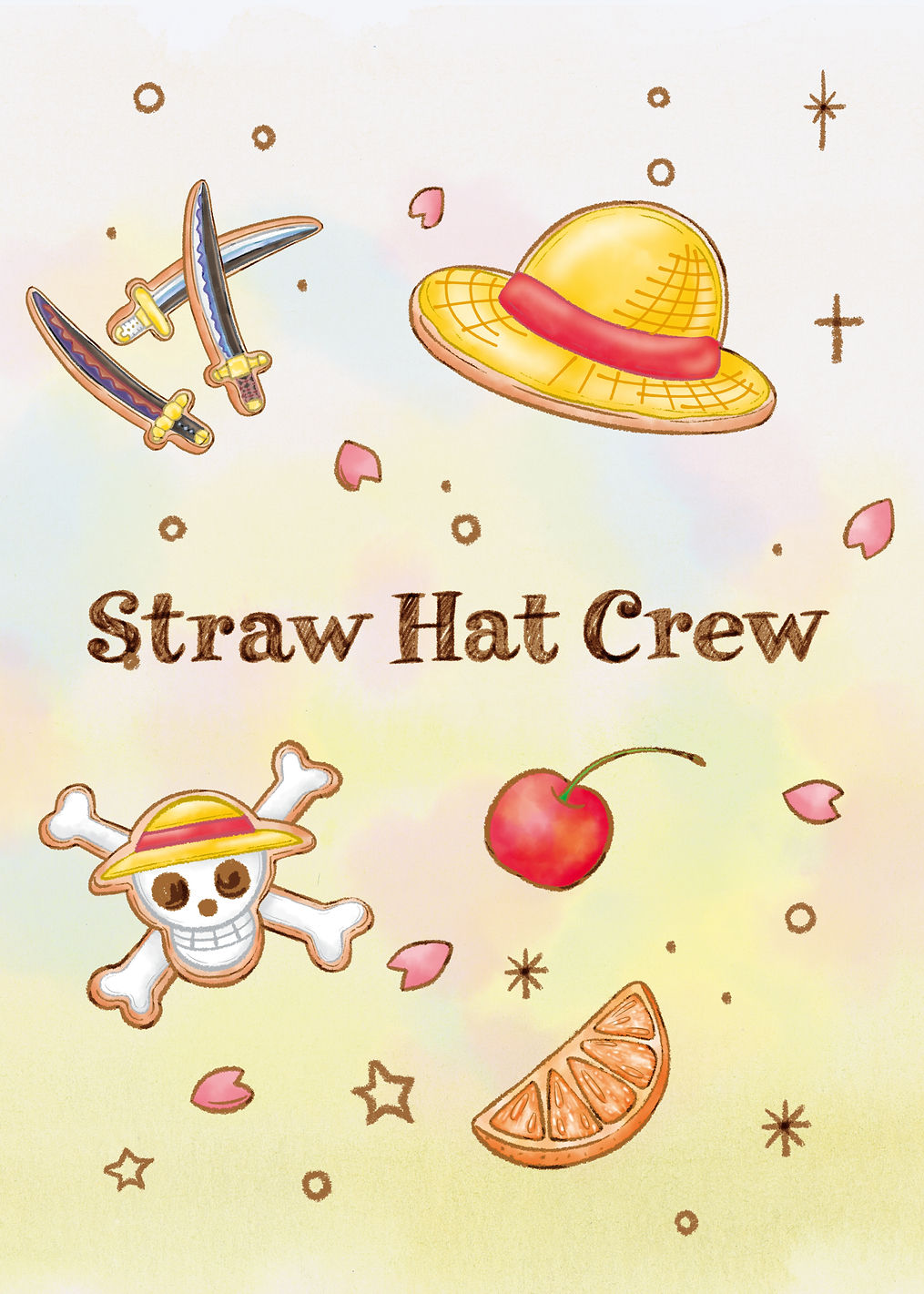 One Piece Straw Hat Crew Sweets: постер из коллекции One Piece