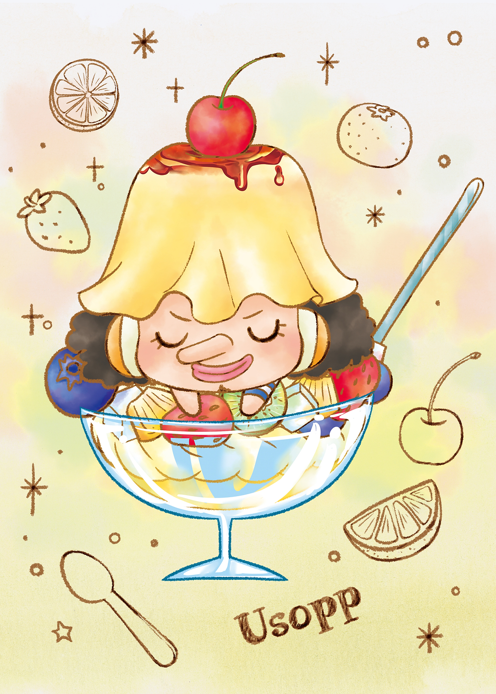 One Piece Usopp's Sweet Parfait Dream: постер из коллекции One Piece