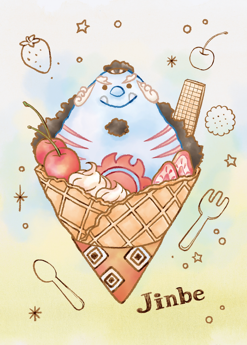 One Piece Jinbe Sweet Treat: постер из коллекции One Piece