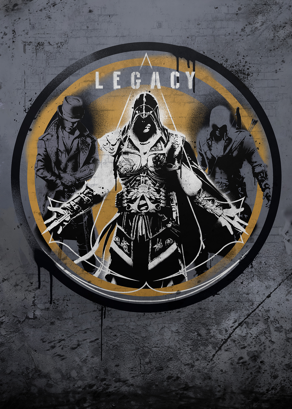 Assassin's Creed: Legacy Stencil: постер из коллекции Assassin's Creed