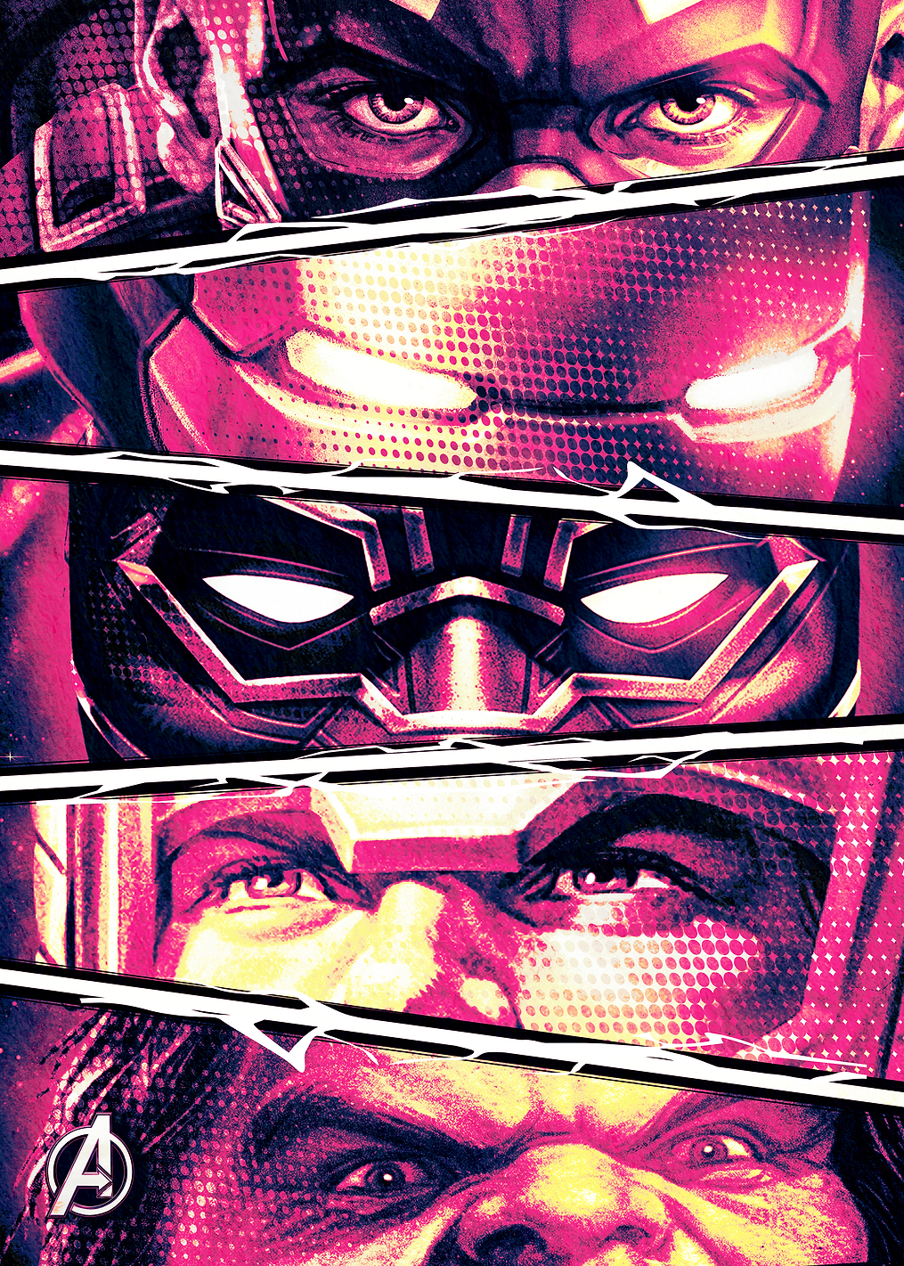 Iconic Avengers: Power Stack Eyes: постер из коллекции Marvel