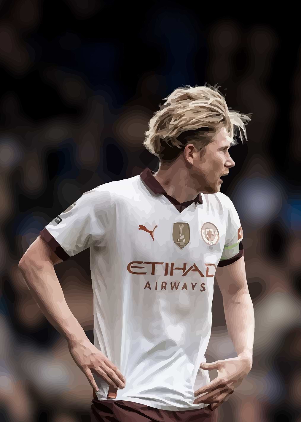 Kevin De Bruyne Portrait: постер из коллекции Кевин Де Брёйне