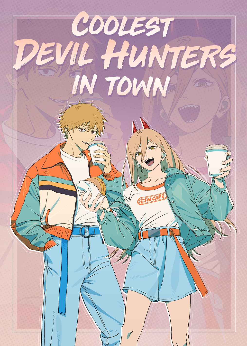 Chainsaw Man Coolest Devil Hunters in Town: постер из коллекции Chainsaw Man