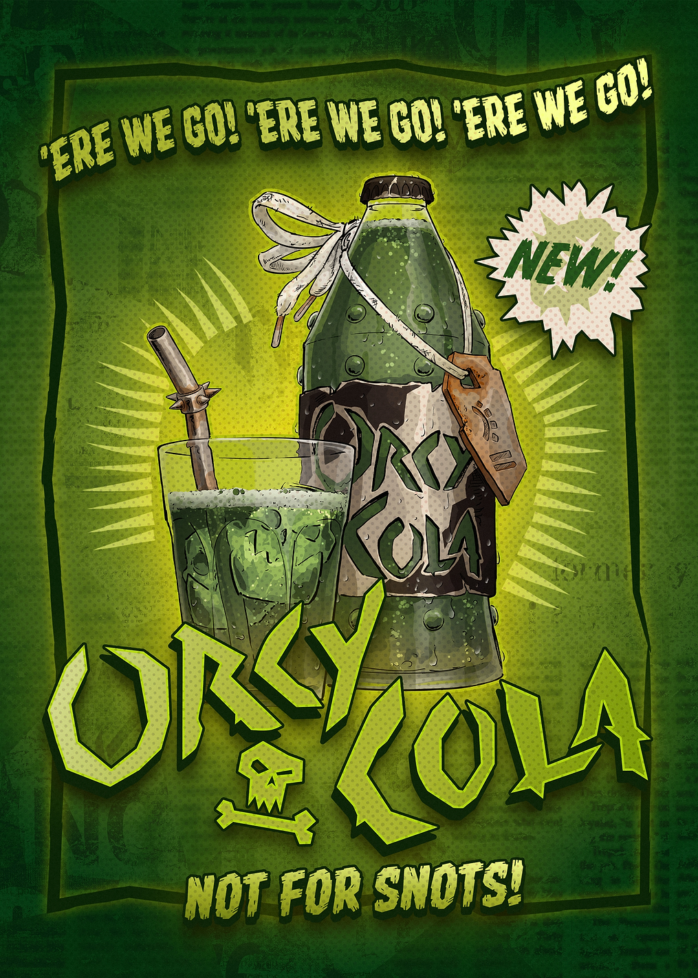 Orcy Cola: постер из коллекции Warhammer