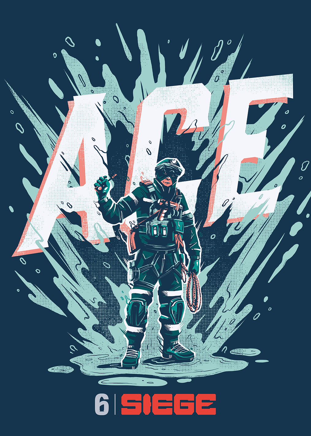 Ace: Tactical Breacher Ready: постер из коллекции Six Siege