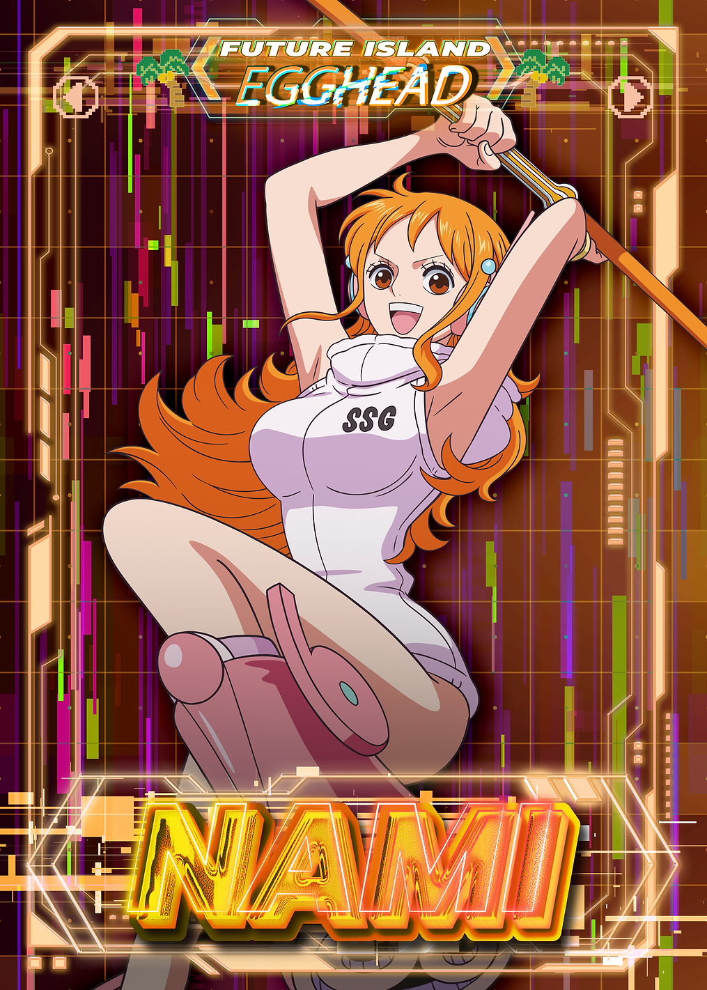 Nami's Future Island Adventure: постер из коллекции One Piece