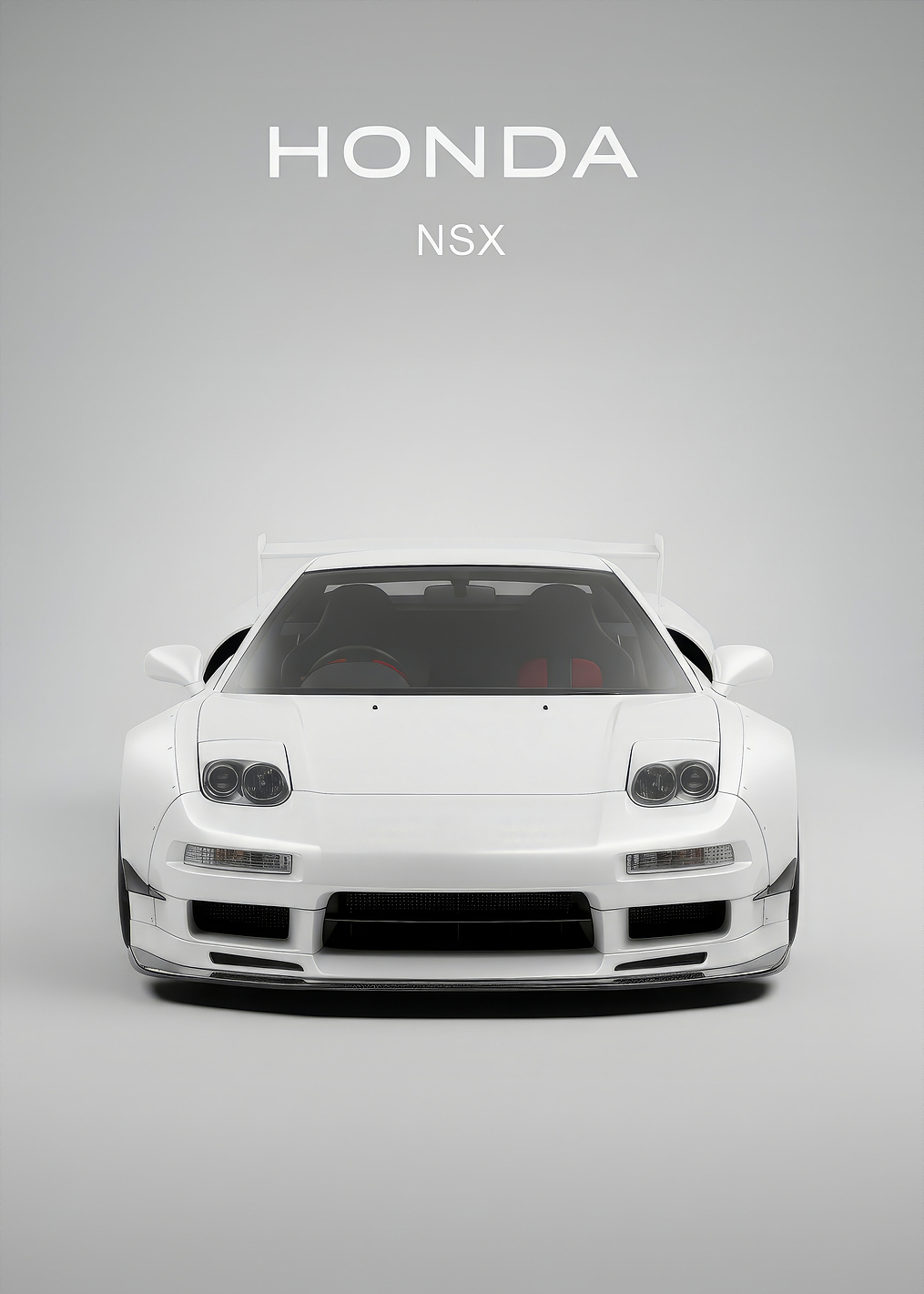 White Honda NSX poster: постер из коллекции Honda NSX