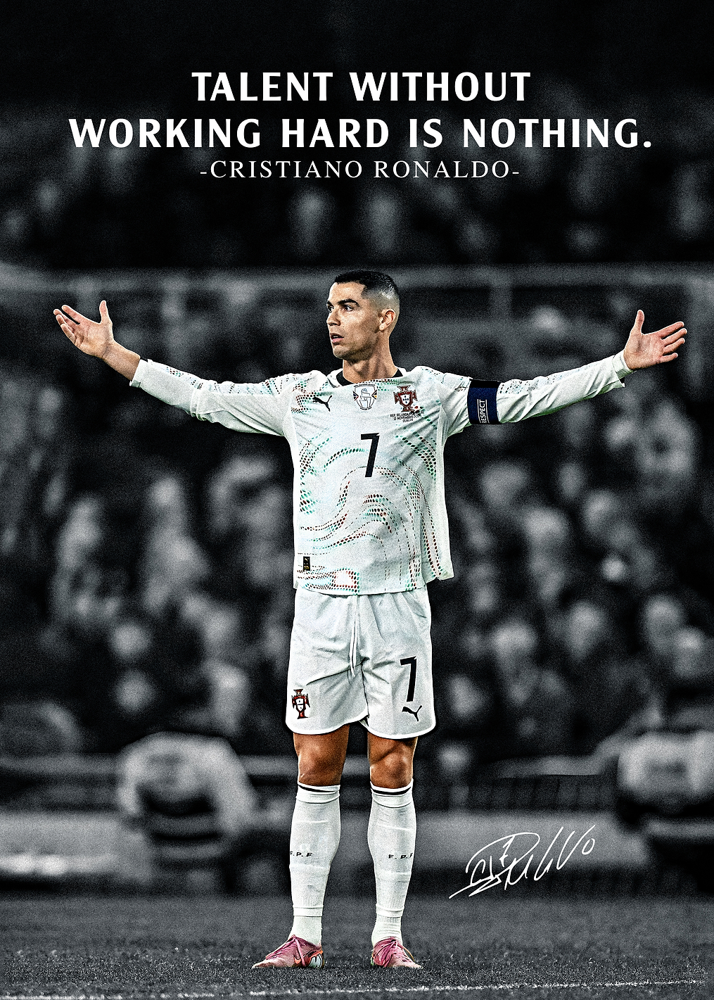 Cristiano Ronaldo: Talent and Hard Work: постер из коллекции Криштиану Роналду