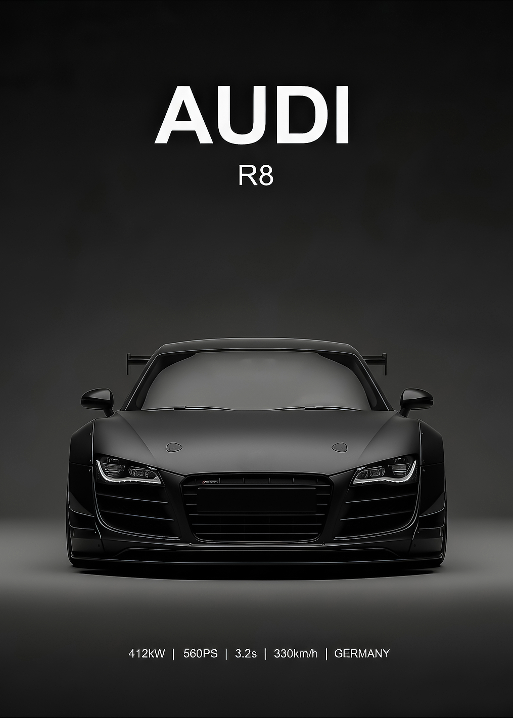 race Audi R8 Black Edition / PLATINA