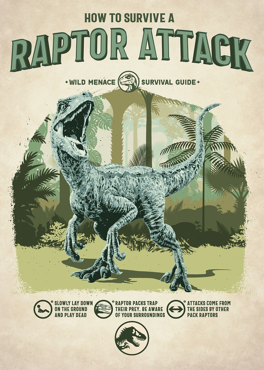 Raptor Attack: постер из коллекции Jurassic World