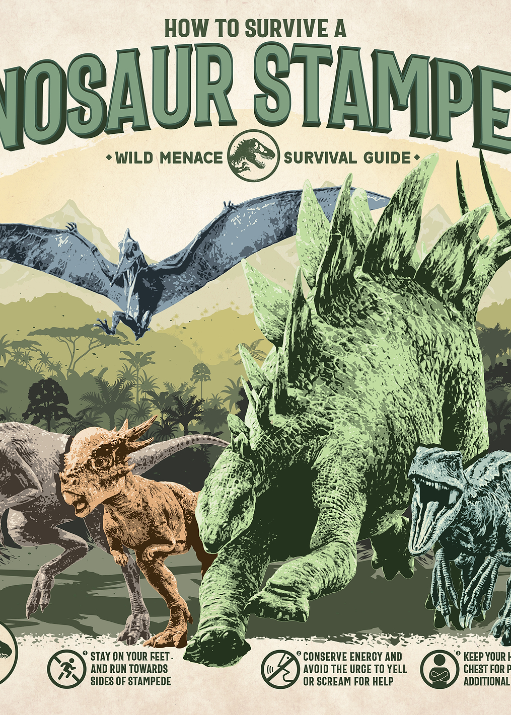 Dinosaur Stampede: постер из коллекции Jurassic World